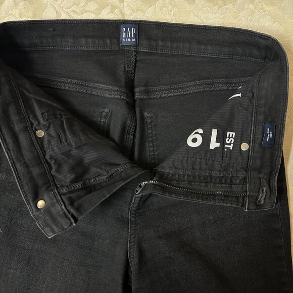 GAP 1969 True Skinny Jeans – Size 8 / 29R – Black Wash - Picture 3 of 9